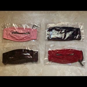 Zippered kids face masks